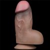 Dwuwarstwowe realistyczne dildo na przyssawce 18 cm